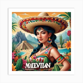 Mexican Girl 75 Art Print