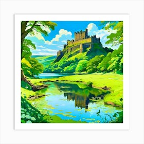 Castle In The Woods Art Print