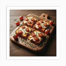 Bread And Tomatoes Art Print