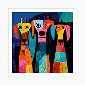 Three Dogs 4 Art Print