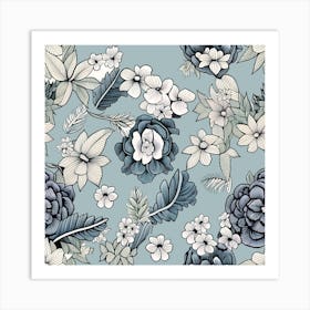 Floral Pattern 8 Art Print