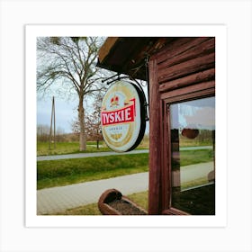 Poland lake bar 1 Art Print