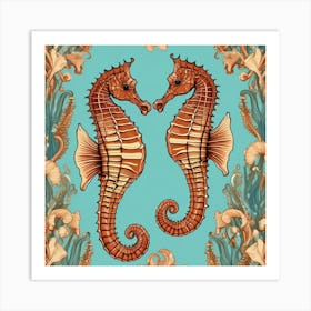 Seahorses 3 Art Print