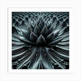 Alien Fractal Flower Art Print