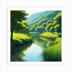 Landscape Painting 188 Art Print