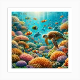 Coral Reef 1 Art Print