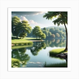 Landscape Painting 234 Art Print