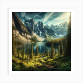 Landscape - Landscape Stock Videos & Royalty-Free Footage 2 Art Print