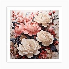 Peonies Art Print