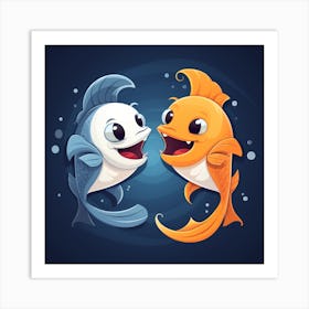 Two Fishes Art Print