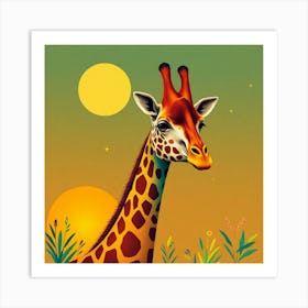 Giraffe 8 Art Print