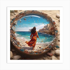 Sand And Sea Art Print