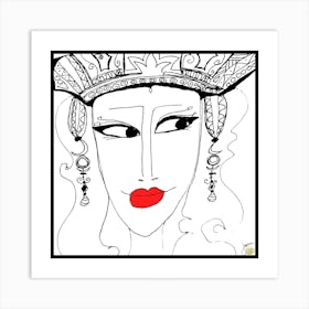 ‎Queens In The Game No Glasses ‎002  by Jessica Stockwell Art Print