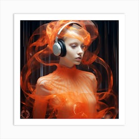 Fire of Music AiArtBySigy Art Print