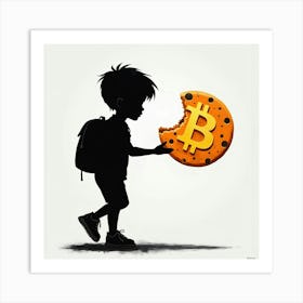 Bitcoin Boy 2 Art Print