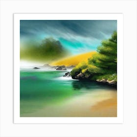 - Beach Painting Art Print