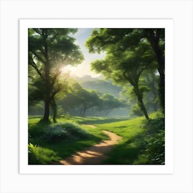 Path In The Forest Art Print