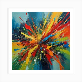 Explosion Of Color 2 Art Print