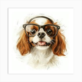 King Charles Dog Art Print