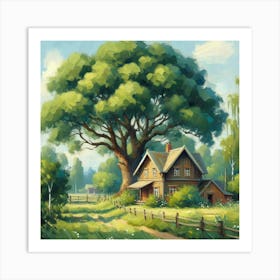 House In The Countryside 5 Art Print