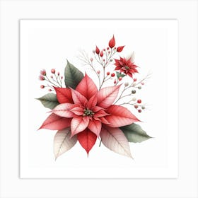 Poinsettia 3 Art Print