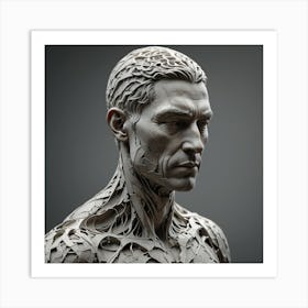 3d Model Of A Man 1 Art Print