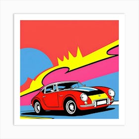 Urban Retro Auto Drive Poster Art Print