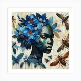 'Blue Woman' Art Print