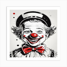 Clown Art Print