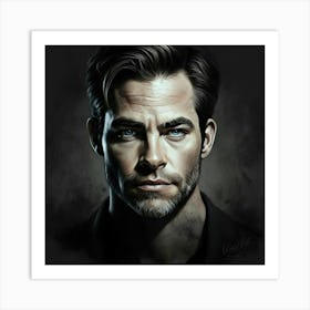 Chris Pine Art Print