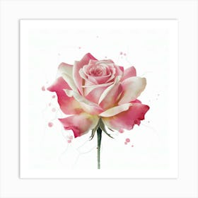 Pink Rose Art Print