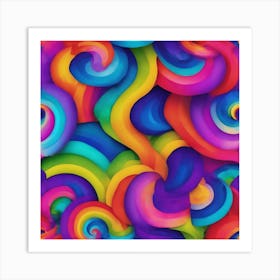 Abstract Swirls Art Print