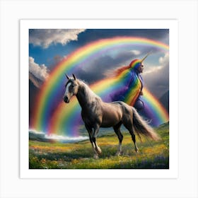 Rainbow Unicorn 1 Art Print