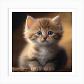 Cute Kitten Art Print