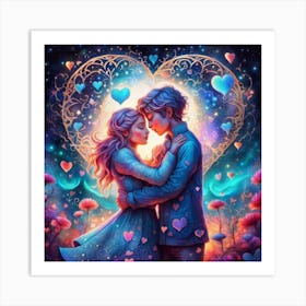 Love In The Sky Art Print