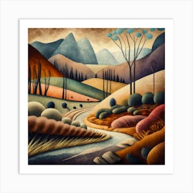 Landscape Painting Art Print