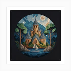 Castle In The Sky 4 Art Print