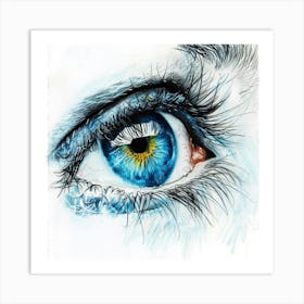 Blue Eye Art Print