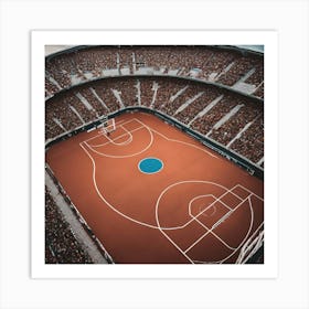 Basketball Court 29 Art Print