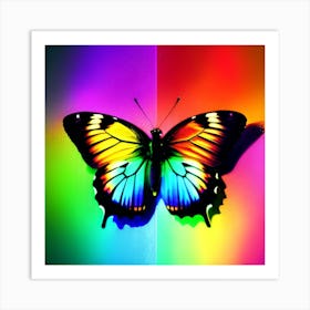 Rainbow Butterfly 12 Art Print