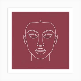 Woman'S Face 5 Art Print