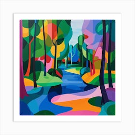 Abstract Park Collection Vondelpark Amsterdam 4 Art Print