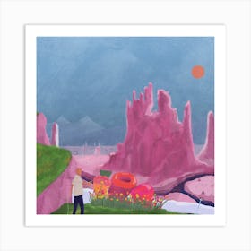 Garddwr Square Art Print