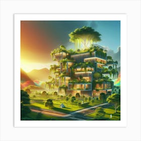 Futuristic Building 1 Art Print