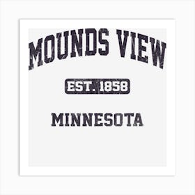 Mounds View Minnesota Mn Vintage State Athletic Style Art Print