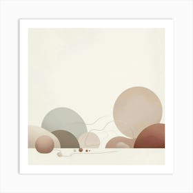 Abstract Spheres Art Print