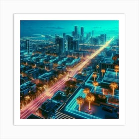 Futuristic Cityscape 33 Art Print