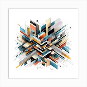 Abstract Geometric Pattern Art Print