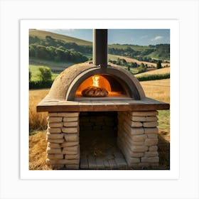 Pizza Oven Art Print