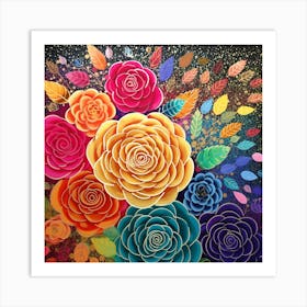 Mexican Roses Art Print